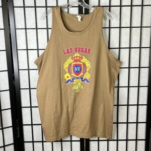 Alstyle Apparel & Activewear Las Vegas Nevada Tank Top Brown Size XL Vin…